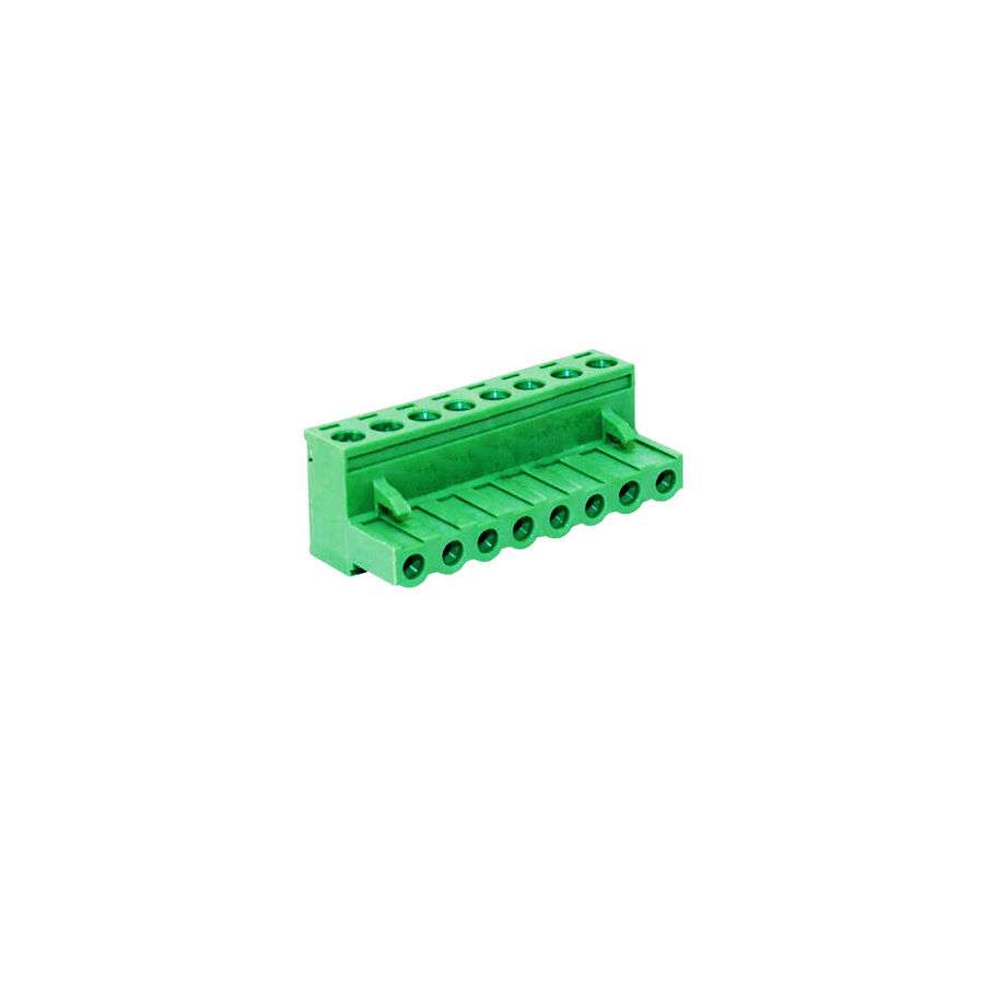  10 Pin 3.50mm Dişi Geçmeli Yeşil Klemens