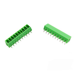 10 Pin 3.81mm 90 ° Male Pass Klemens