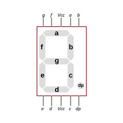 100mm Common Anode Display - Red - Thumbnail