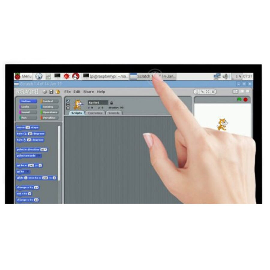 10.1 inç Kapasitif Dokunmatik Ekran LCD (E) 1024×600 HDMI IPS - 7