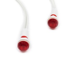 Cable Red Signal Lamp 10mm 220V-Plastic - Thumbnail