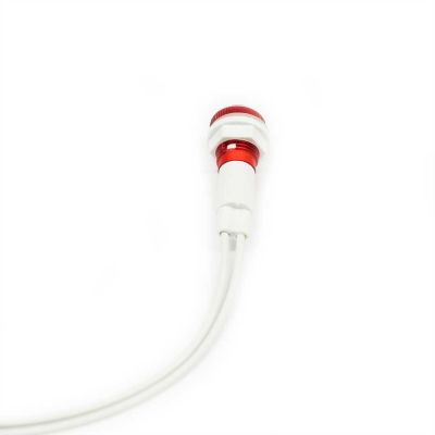 Daier Electro - Kablolu Kırmızı Sinyal Lambası 10mm 220V - Plastik