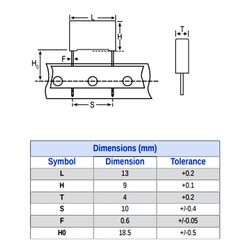 10nF 310V Polyester Capacitor 10mm - Thumbnail