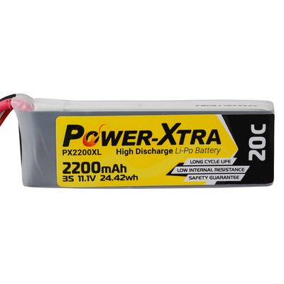 Power-Xtra - 11.1V 3S1P 2200 mAh (20C) Li-Polymer Pil - Soketli