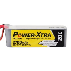11.1V 3S1P 2700 mAh (20C) Li-Polymer Pil - Soketli