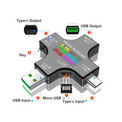 12 in 1 USB Dijital Tester - Thumbnail