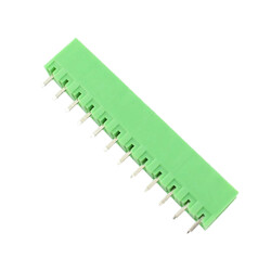 12 Pin 5.08mm 180C Erkek Geçmeli Yeşil Klemens