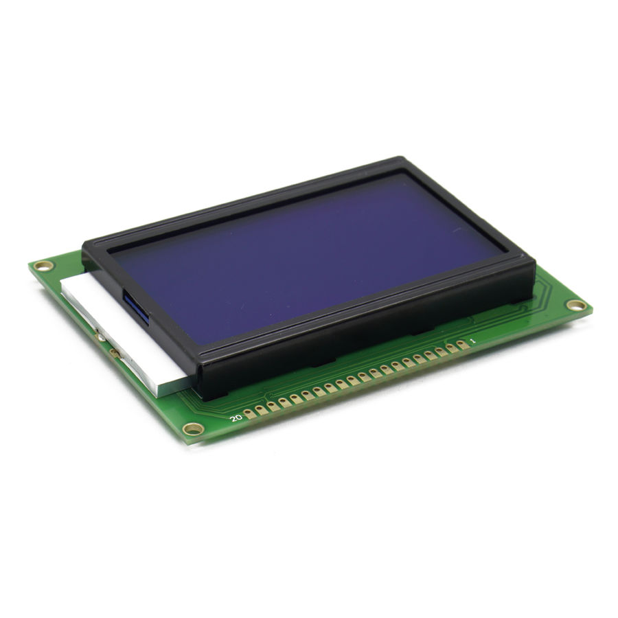 12864-6 V2.0 Grafik LCD Ekran Modülü - Mavi Renkli