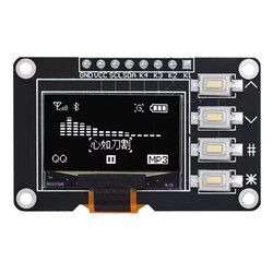 0.96" 128x64 4 Pin Butonlu Oled Grafik Lcd Ekran I2C SSD1315 Beyaz