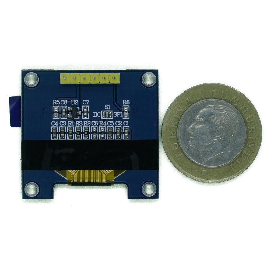 128x64 1.3 inch OLED Graphic Display 6 Pin IS-SPI