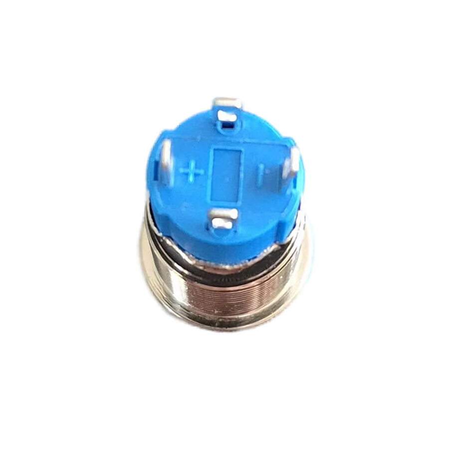 12mm 10-30V Kırmızı Bağlantı Kablolu Su Geçirmez Metal Anahtar - 2