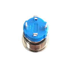 12mm 10-30V Kırmızı Bağlantı Kablolu Su Geçirmez Metal Anahtar - Thumbnail