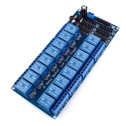 12V 16 Channel Relay Card (Compatible with Development Boards) - Thumbnail