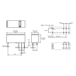 12V 16A Omron Relay (8 PIN) - G2RL-E - Black - Thumbnail