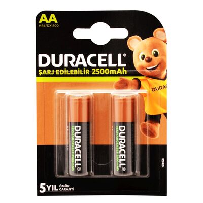 Duracell - 1.2V 2500mAh AA 2'li Şarjlı Kalem Pil