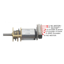 JGA12-N20B - 12V 3000RPM Enkoderli Motor - Thumbnail