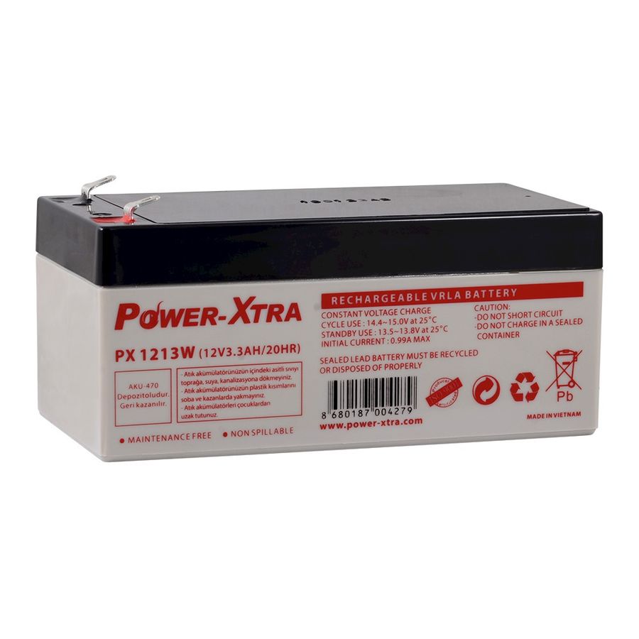  12v 3.3 Ah Kuru Akü - Px1213w