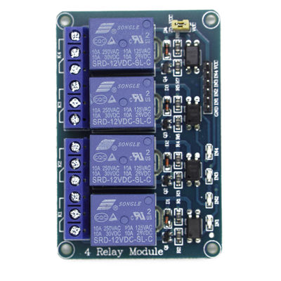 DirencNet - 12V 4 Channel Relay Card (Compatible with Development Boards)