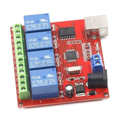 DirencNet - 12V 4 Kanal USB Röle Kartı