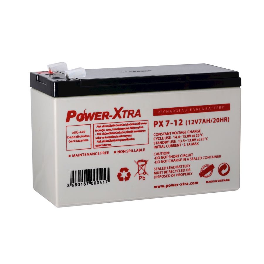  12v 7 Ah Kuru Akü - Px7-12(28w)
