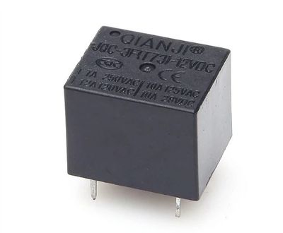 Qianji - 12V 7A Tek Kontak 5 Pinli JQC-3F(T73)-12VDC Röle