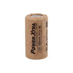 1.2V Ni-Cd SC 1500 Mah Kağıt Şarjlı Pil - Başsız