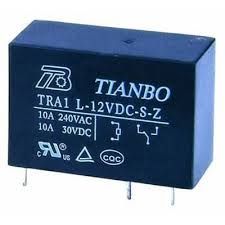 12V Single Contact Tianbo Relay 4051 (12V 10A) - TRA1-L-12VDC-SZ