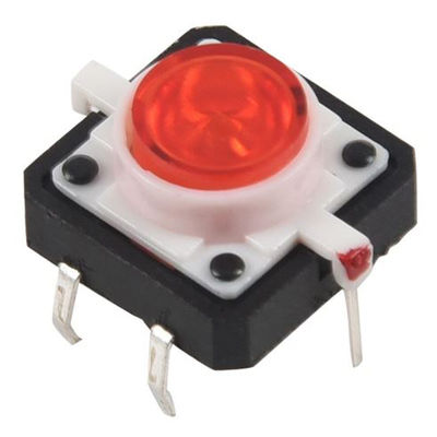 Daier / XN - 12x12 Kırmızı Led Işıklı Tact Switch