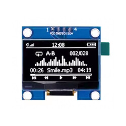 1.3 inç 128x64 4 Pin OLED Ekran Modülü SSD1306 I2C Beyaz
