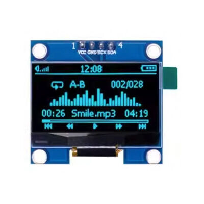 DirencNet - 1.3 inç 128x64 4 Pin OLED Ekran Modülü SSD1306 I2C Mavi