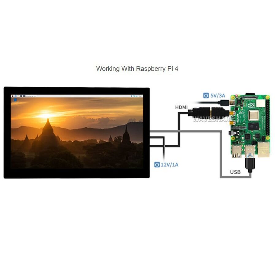 13.3 inch Capacitive Touch Screen LCD 1920 × 1080 HDMI IPS - 8