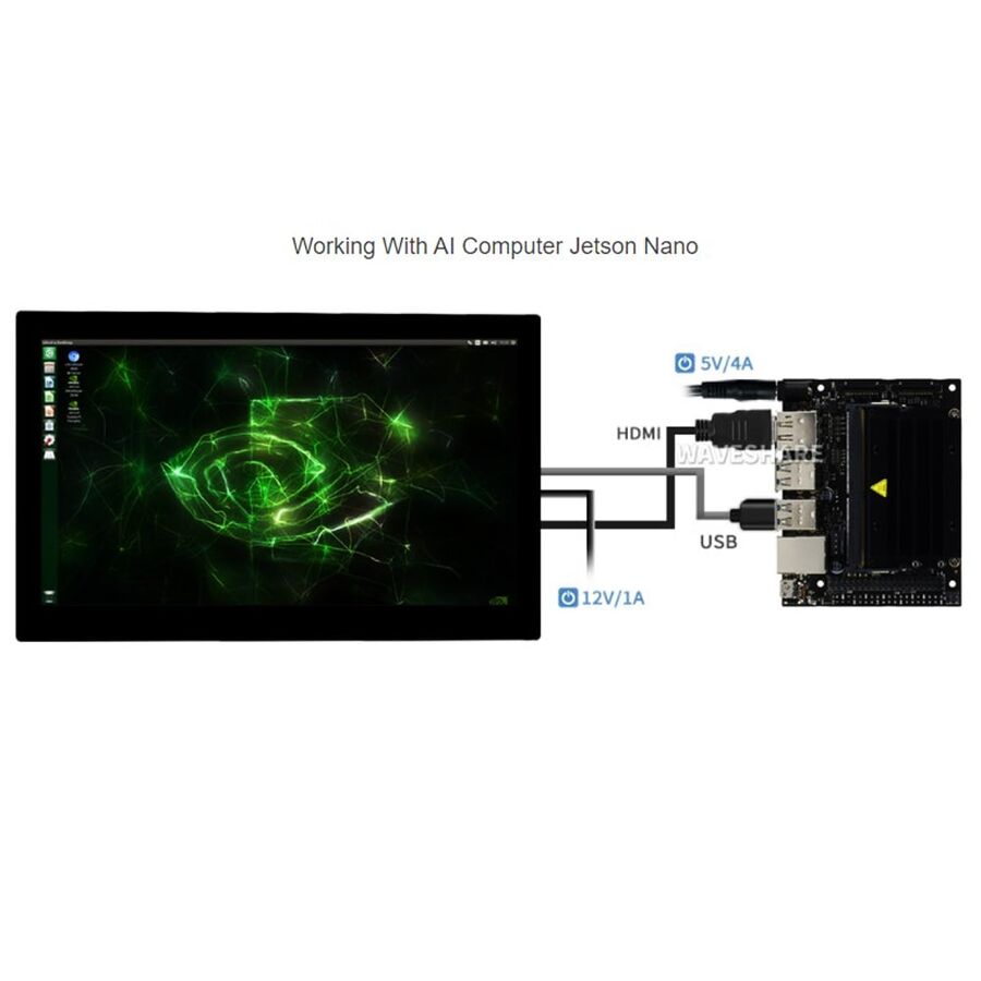 13.3 inch Capacitive Touch Screen LCD 1920 × 1080 HDMI IPS - 10
