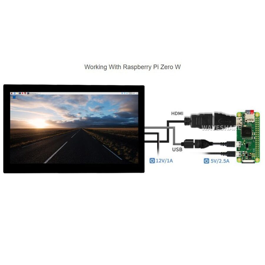13.3 inç Kapasitif Dokunmatik Ekran LCD 1920×1080 HDMI IPS
