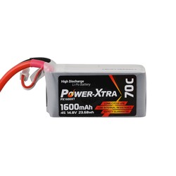 14.8V 4S1P 1600 mAh (70C) Li-Polymer Pil - Soketli