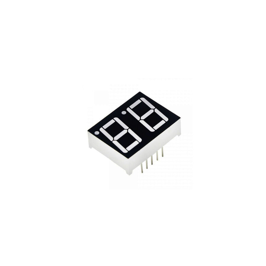 14mm 2'li Ortak Anot Siyah Yüzey Display - Kırmızı - 1