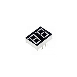 14mm 2′li Ortak Katot Siyah Yüzey Display - Kırmızı