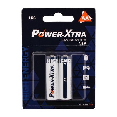 Power-Xtra - 1.5V LR06/AA Size Alkalin Pil - 2li Paket