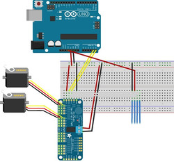 16 Kanal 12 Bit PWM - Servo Sürücü - I2C Interface - PCA9685 - Thumbnail