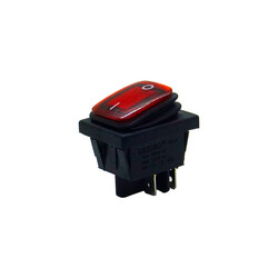 16A 12V LED ON-OFF-OFF Waterway Switch-Red - Thumbnail