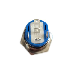 16mm 10-30V Beyaz Bağlantı Kablolu Su Geçirmez Metal Anahtar - 2