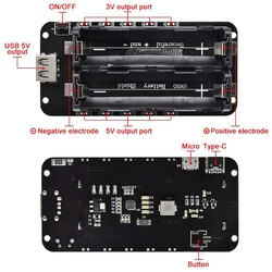 18650 Lityum Pil Yuvası V8 Mikro Usb - Thumbnail