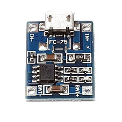 TP4056 1A Lipo - Li Ion Pil Şarj Devresi Micro USB Girişli - 1S Lipo Pil Uyumlu - Thumbnail