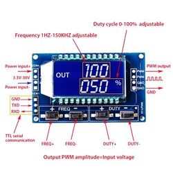 1Hz-150Khz Lcd Ekranlı Sinyal Jeneratör Modülü XY-LPWM - Thumbnail