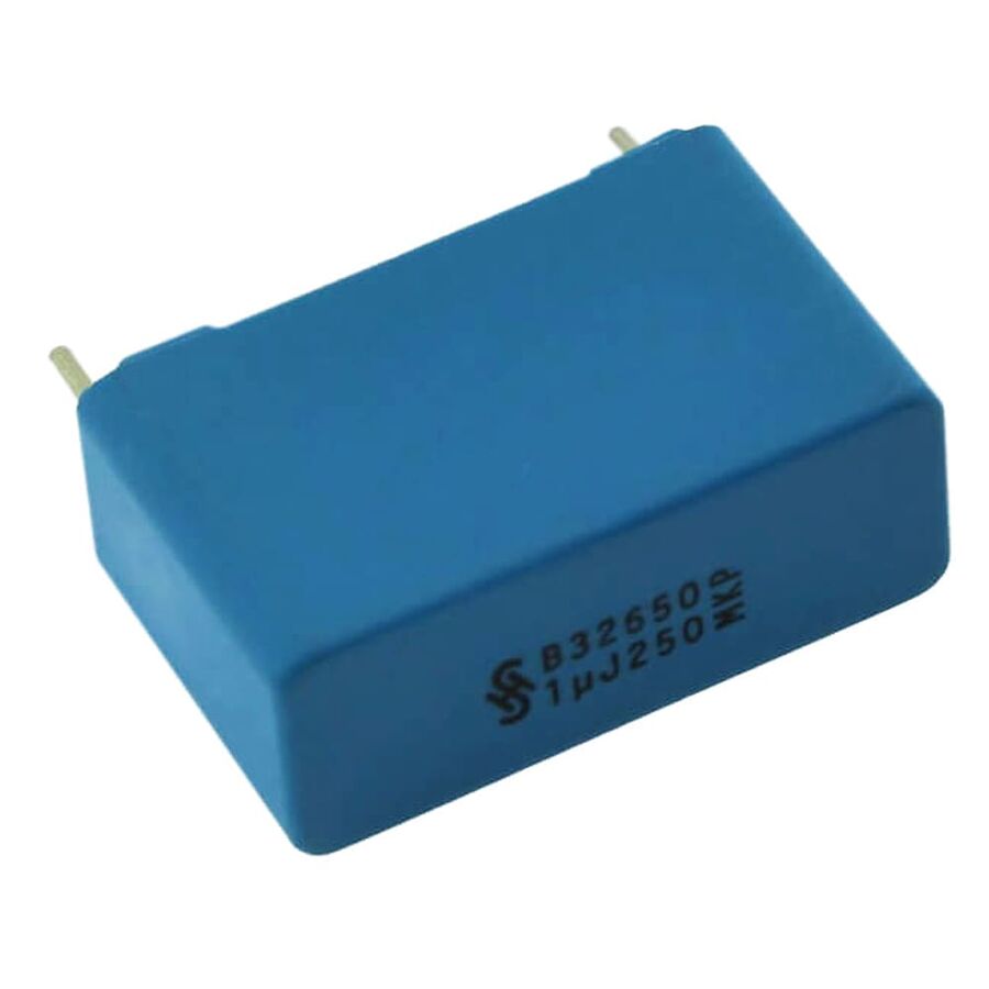 1uF 250VDC Box Type Polyester Capacitor 22.5mm