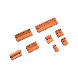 2 Pin 3.81mm 90 ° Male Pass Orange Klemens