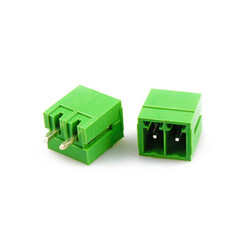 2 Pin 3.81mm 180° Erkek Geçmeli Yeşil Klemens