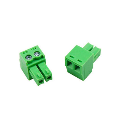 Kaifeng / Jinkai - 2 Pin 3.81mm Dişi Geçmeli Yeşil Klemens