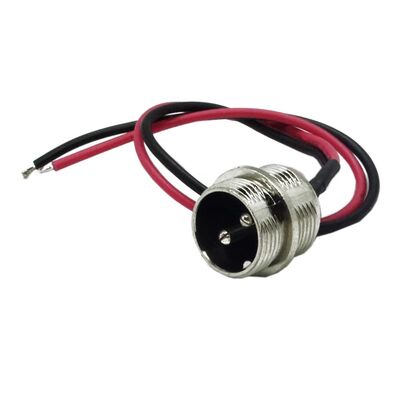 Usbo - 2-Pin Kablolu Erkek Mike Konnektör GX-16