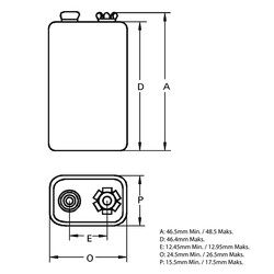 Superlife 9V Shrink 1'li Pil - Thumbnail