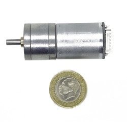 6V 210RPM Metal Geared DC Motor with Encoder - Thumbnail